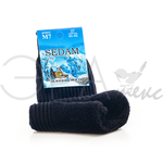 Мужские носки зимние "Sedam" Махровый след Шерсть Черный М7