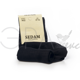 Мужские носки "Sedam" Хлопок Черный М2, Размер: 27