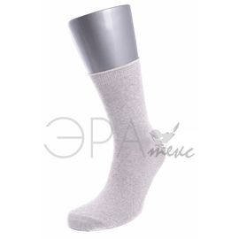 Мужские носки "100% Хлопок" Хлопок Светло-серый НХ 10, Размер: 31