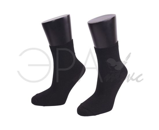 Мужские носки "Самые простые" Хлопок Черный С-1, Размер: 25, изображение 2