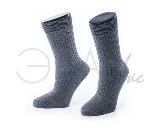 Мужские носки "Sedam" Рубчик Хлопок Темно-серый М3, Размер: 25, изображение 2