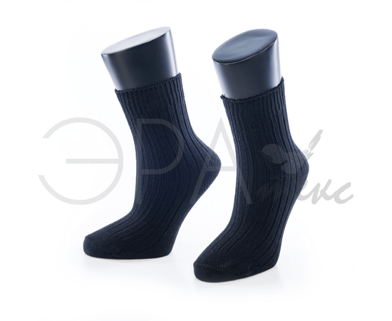 Мужские носки зимние "Караван" Рубчик Шерсть Черный А5, Размер: 25, изображение 2