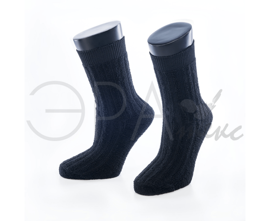 Мужские носки зимние "Седам" Махровые Шерсть Черный М7, Размер: 29, изображение 2